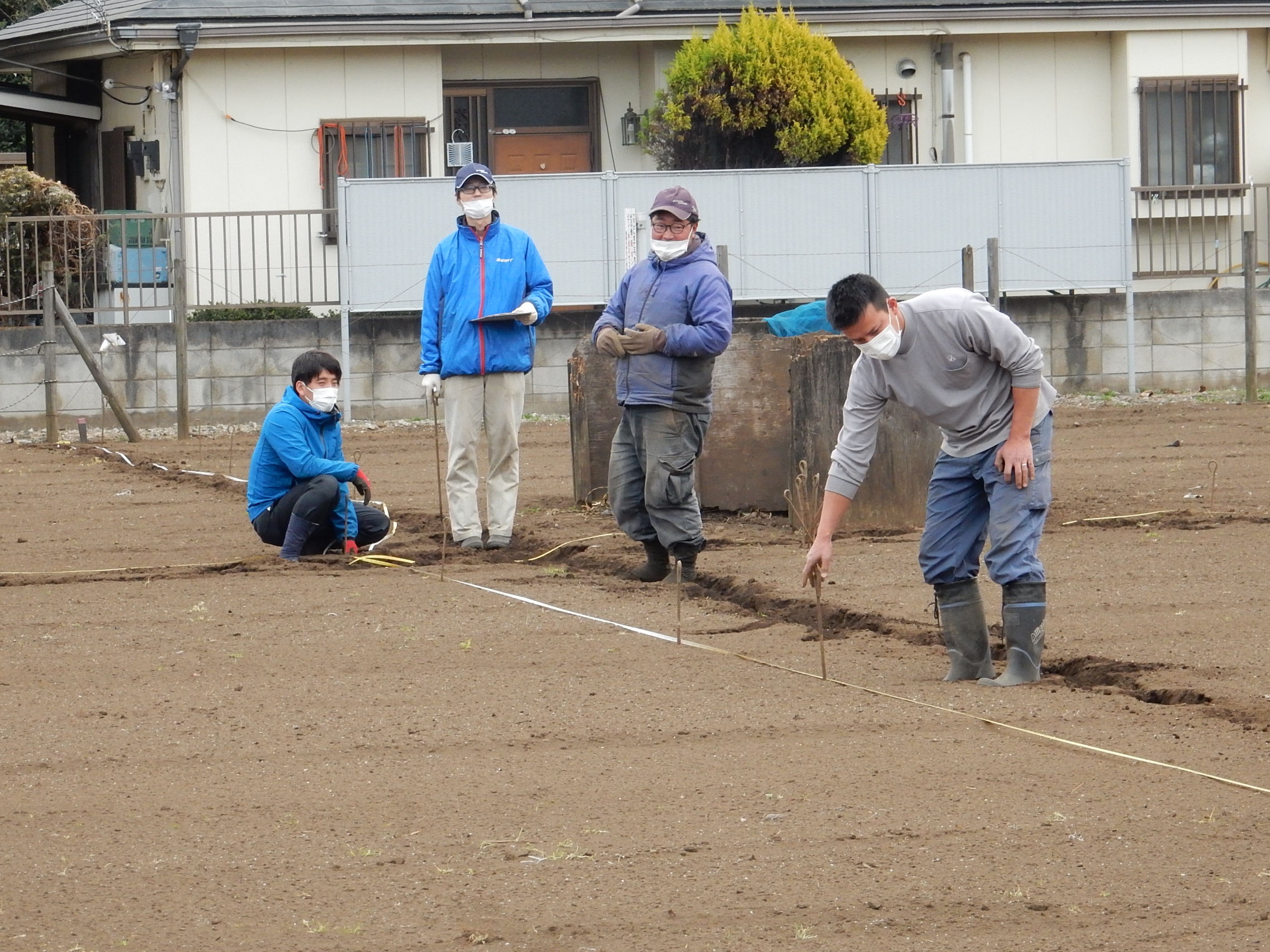 青壮年部が市民農園を整備